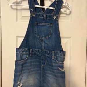 Kids Blue Denim Overall skirt